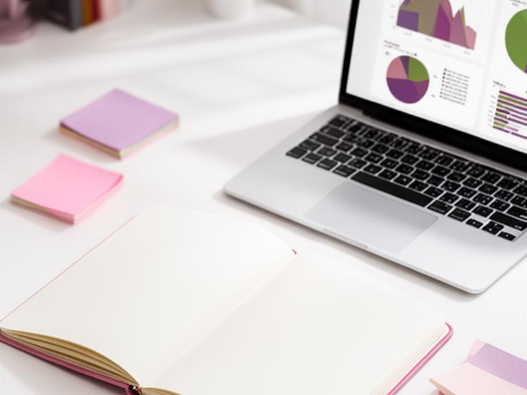 Open notebook with college savings notes beside a laptop in a quiet home office